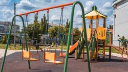 В селе на Ставрополье благодаря губернаторской программе обустроили детскую площадку
